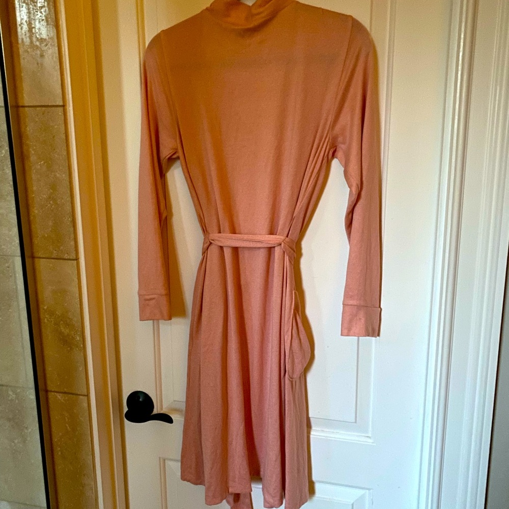 Lands End Pink Lightweight Sweater Robe S - Picture 3 of 4